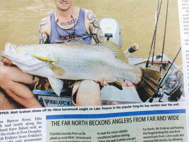 Mainstream media picks up on “billaBONG” barra